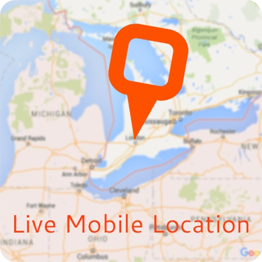 ícone Live Location, GPS Coordinates